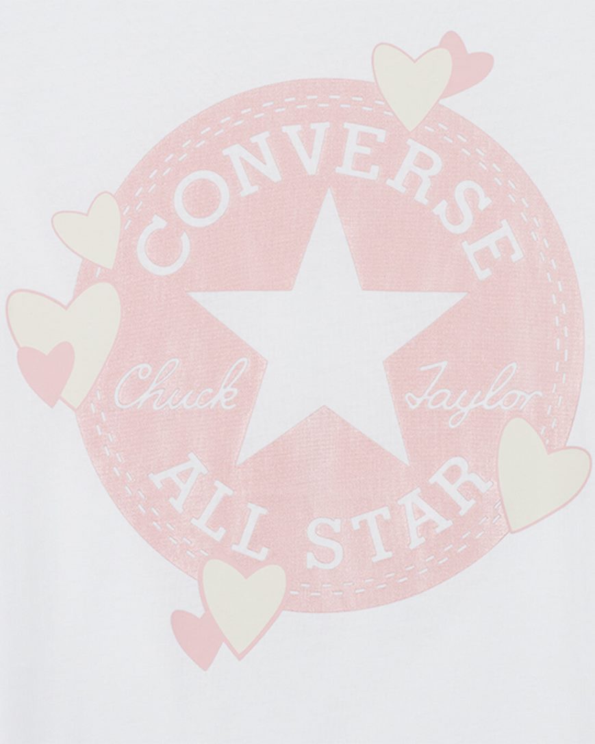 Women's Converse Heart All Star Patch T-Shirts White | AU 6508CK